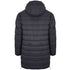 Plein Sport Padded Small Circular Logo Branded Grey Long Jacket